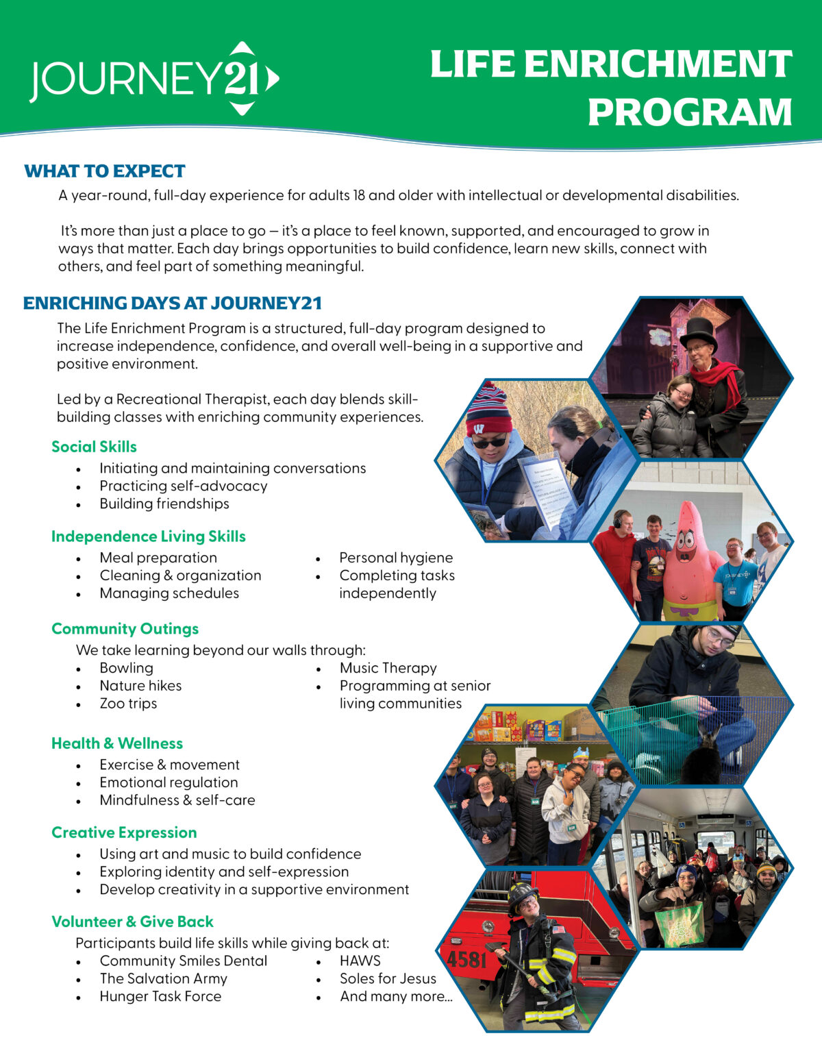 Life Enrichment Program – Journey21